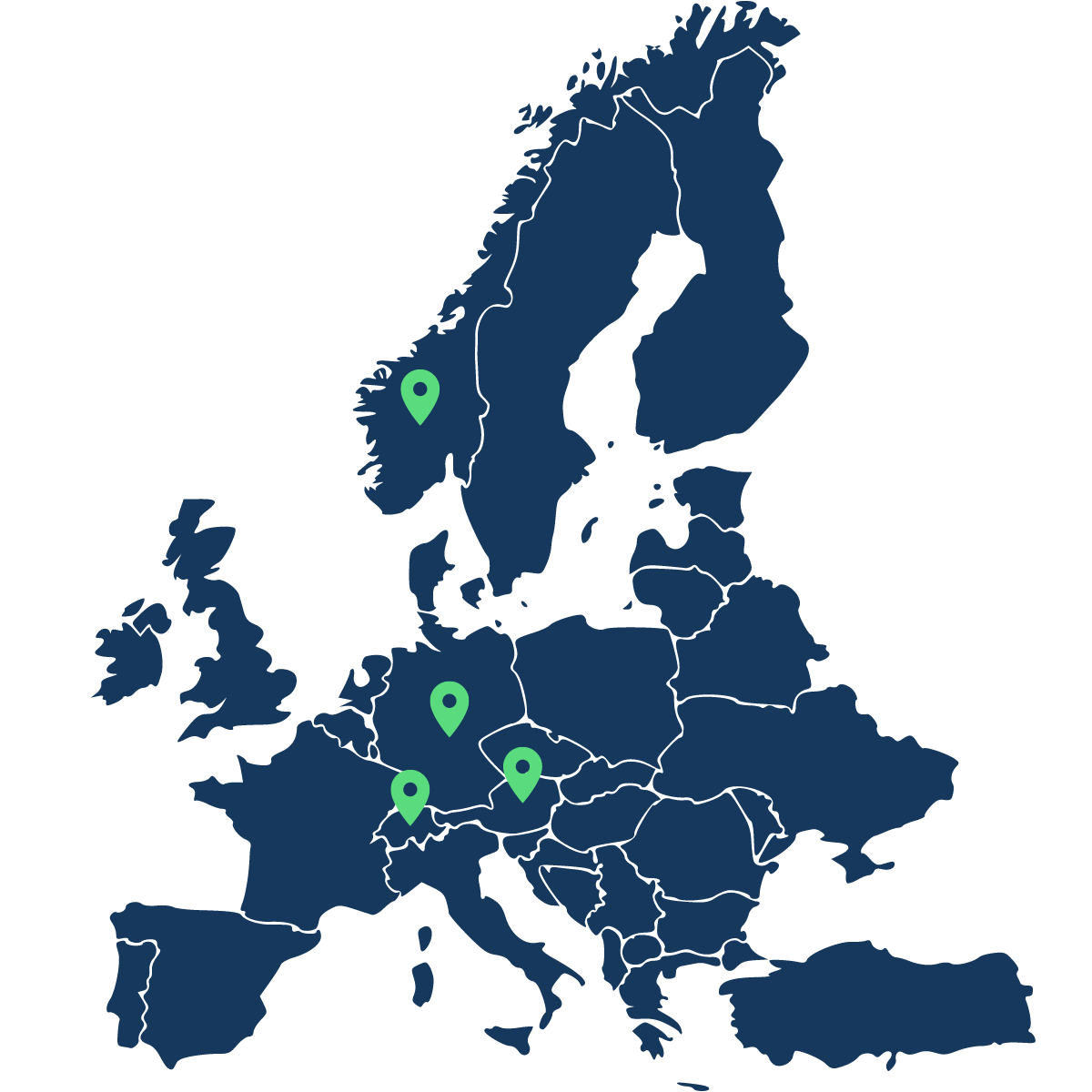 Europakarte Partner